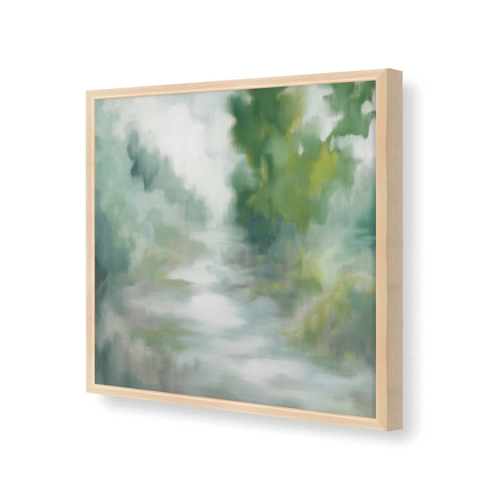 [Color:Raw Maple], Picture of art in a Raw Maple frame at an angle