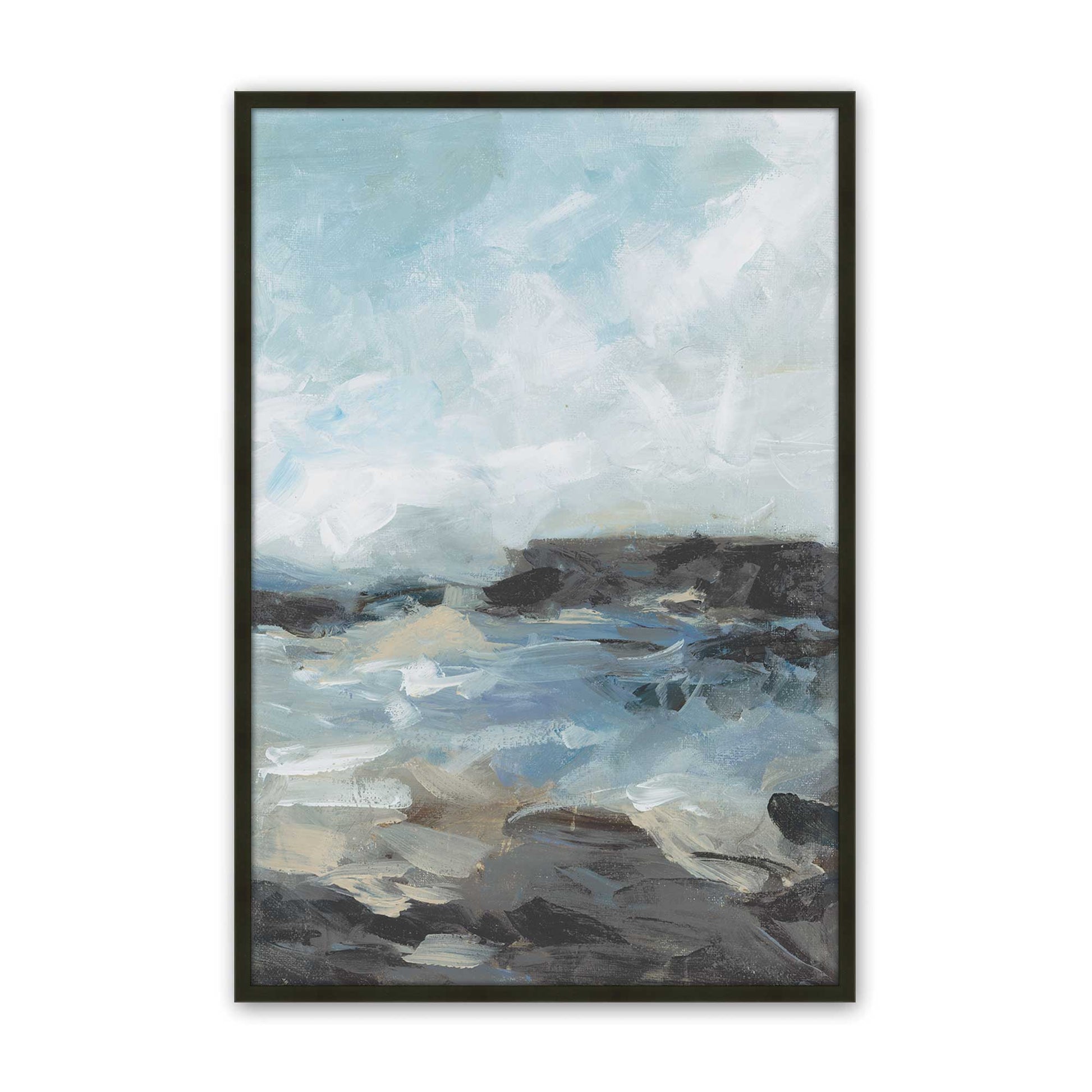 [Color:Satin Black], Picture of art in a Satin Black frame