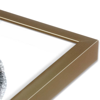 [Color:Brushed Gold], Picture of art in a Brushed Gold frame of the corner