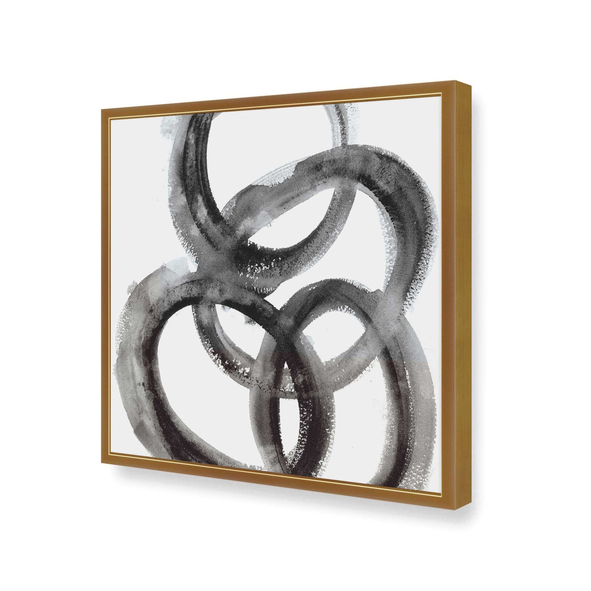 [Color:Polished Gold], Picture of art in a Polished Gold frame at an angle