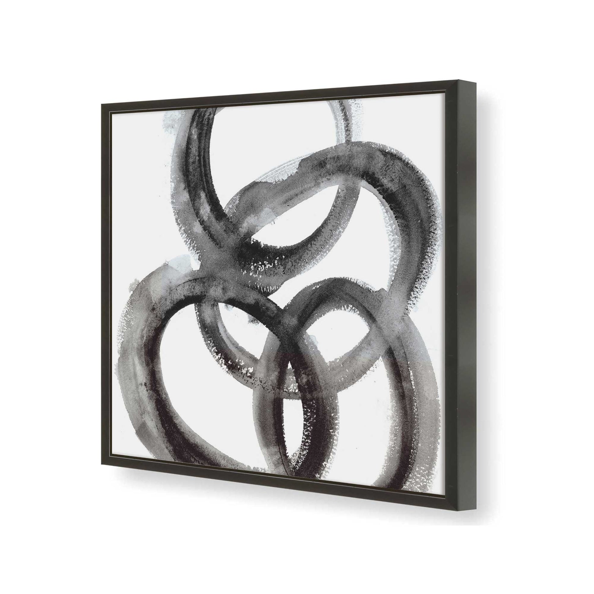 [Color:Satin Black], Picture of art in a Satin Black frame at an angle