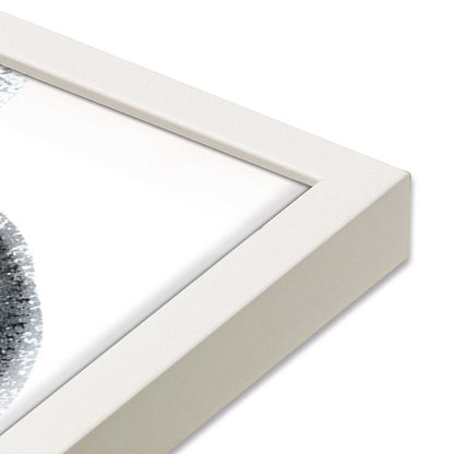 [Color:Opaque White], Picture of art in a Opaque White frame of the corner