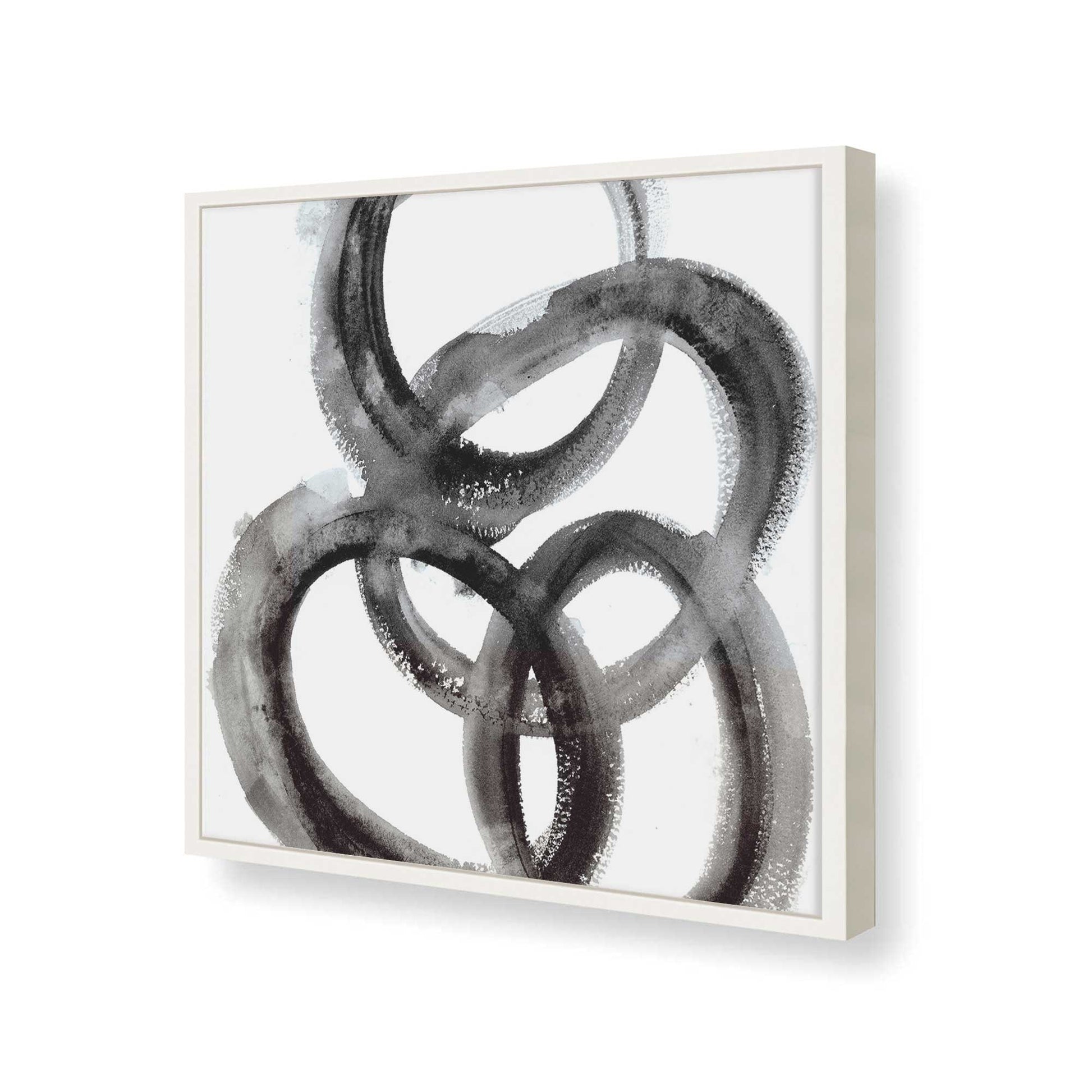 [Color:Opaque White], Picture of art in a Opaque White frame at an angle