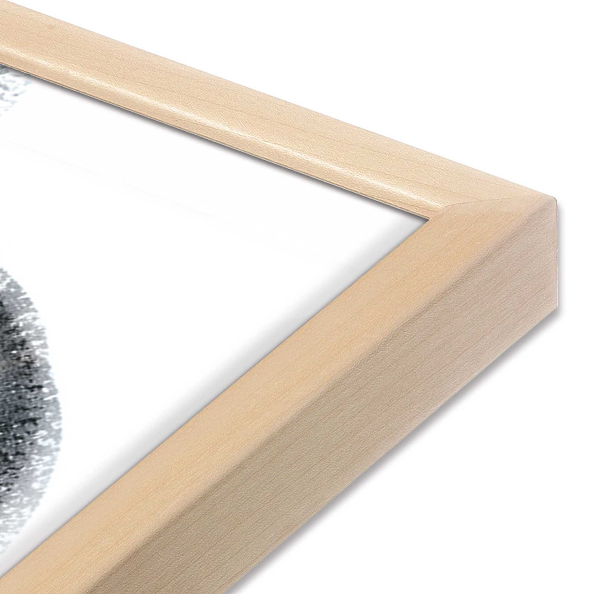 [Color:Raw Maple], Picture of art in a Raw Maple frame of the corner