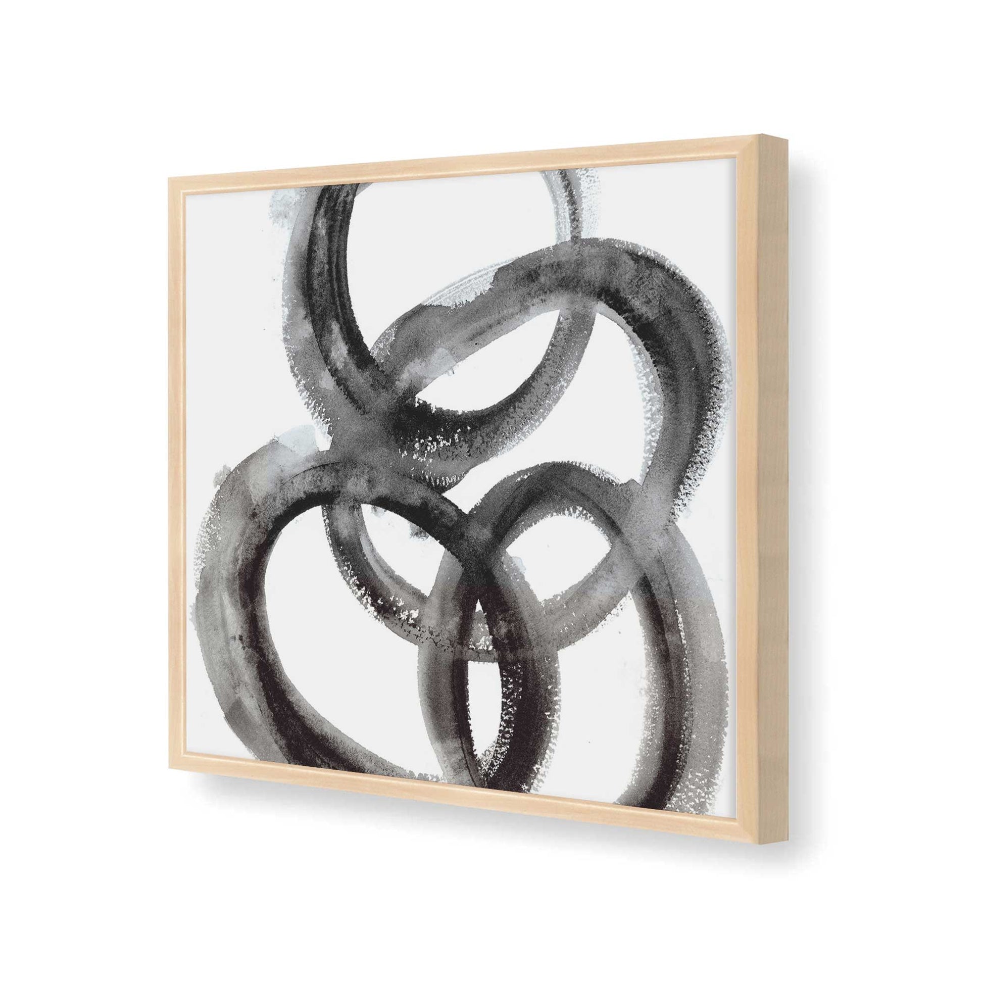 [Color:Raw Maple], Picture of art in a Raw Maple frame at an angle