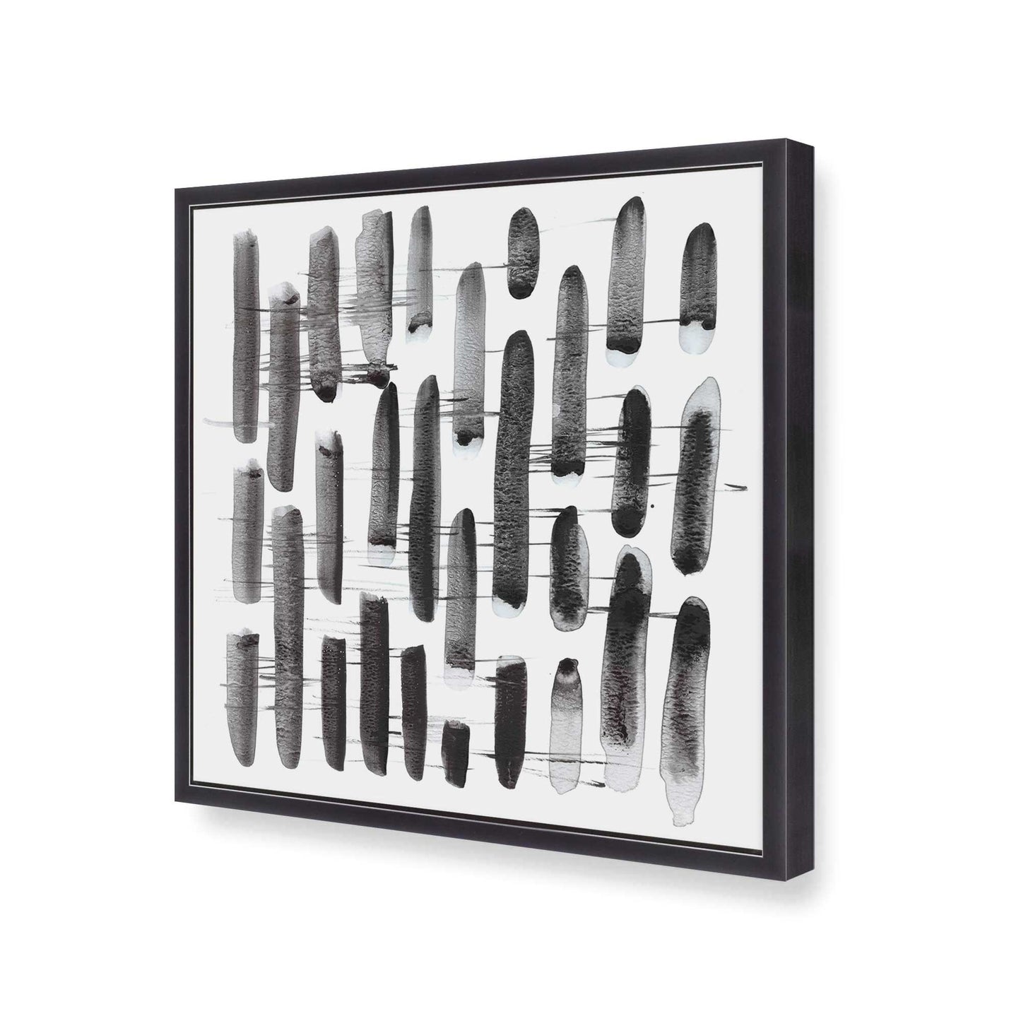 [Color:Weathered Zinc], Picture of art in a Weathered Zinc frame at an angle