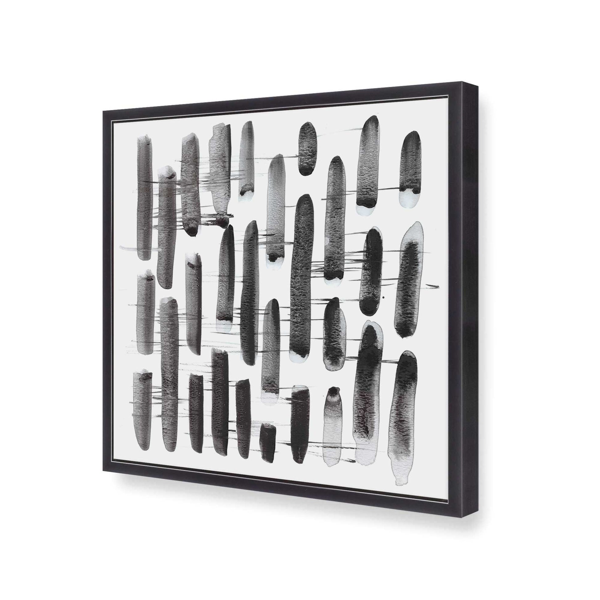 [Color:Weathered Zinc], Picture of art in a Weathered Zinc frame at an angle