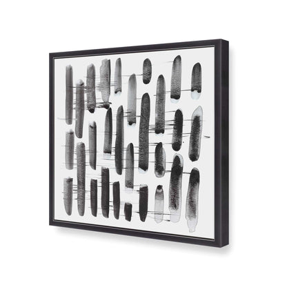 [Color:Weathered Zinc], Picture of art in a Weathered Zinc frame at an angle