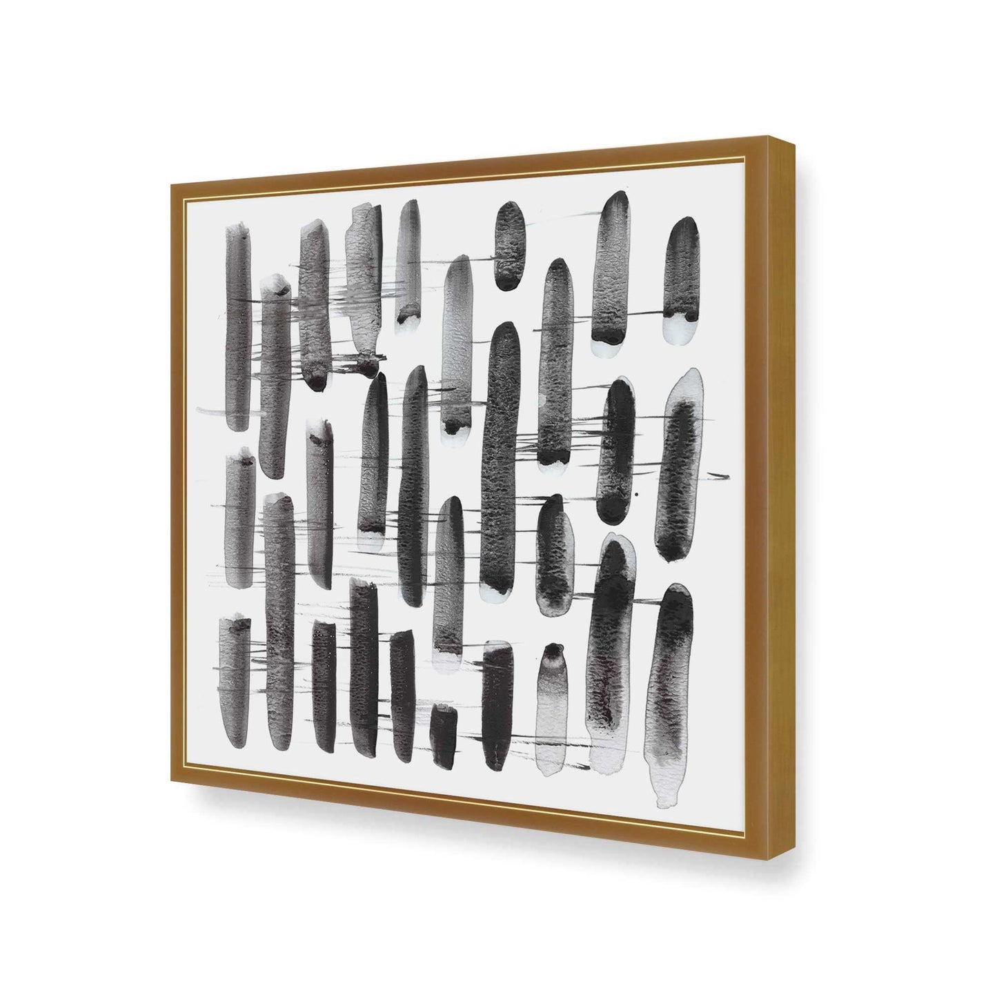 [Color:Polished Gold], Picture of art in a Polished Gold frame at an angle