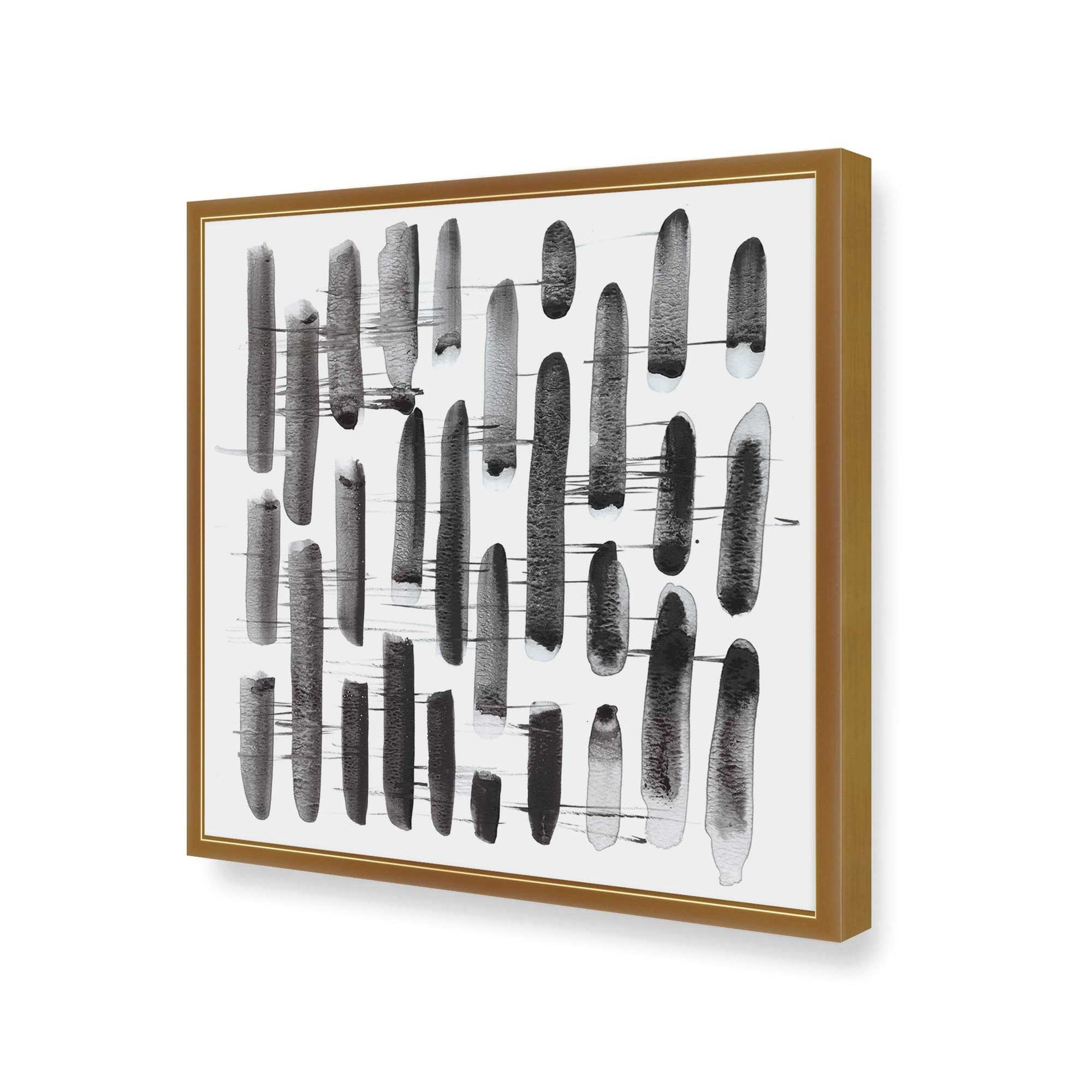 [Color:Polished Gold], Picture of art in a Polished Gold frame at an angle