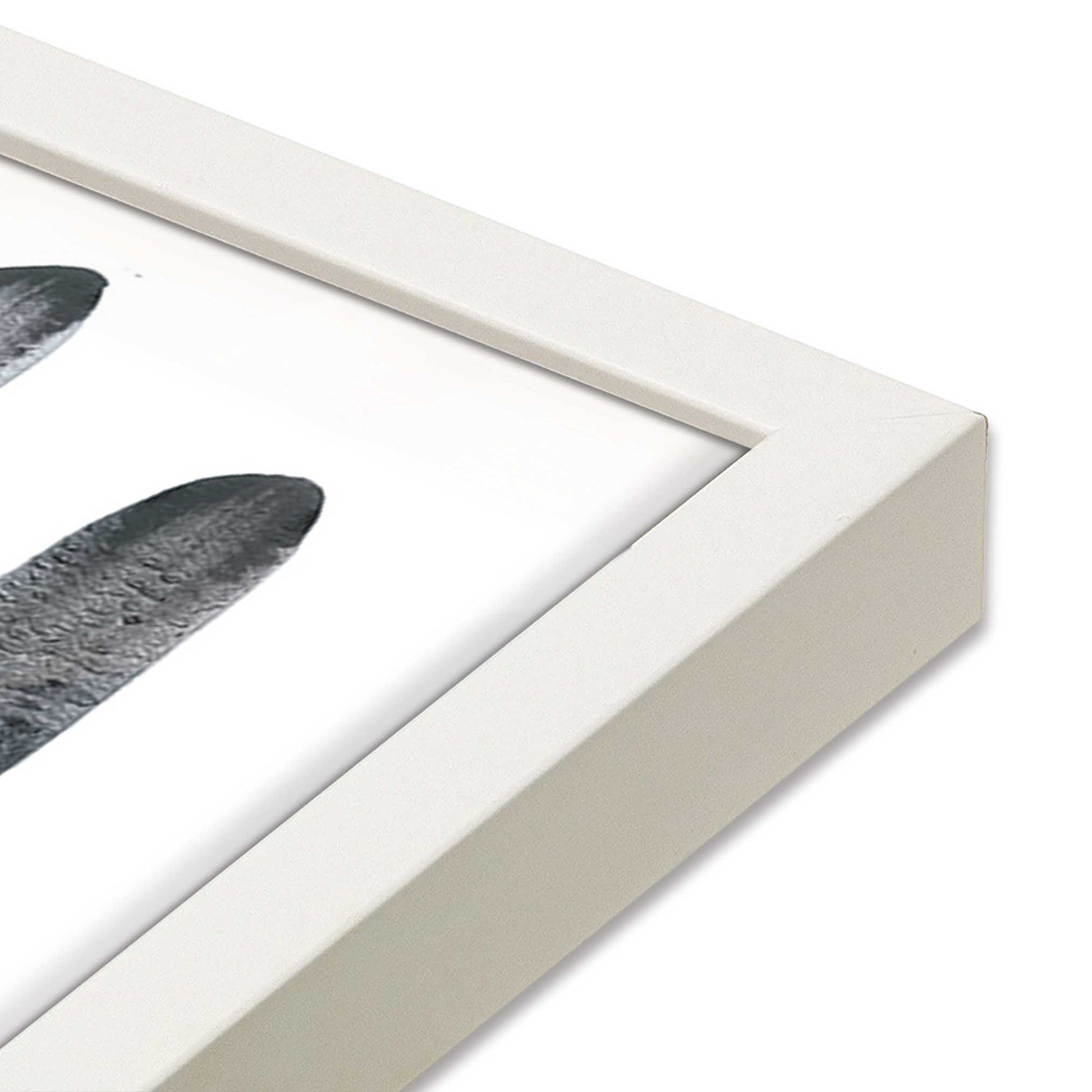 [Color:Opaque White], Picture of art in a Opaque White frame of the corner