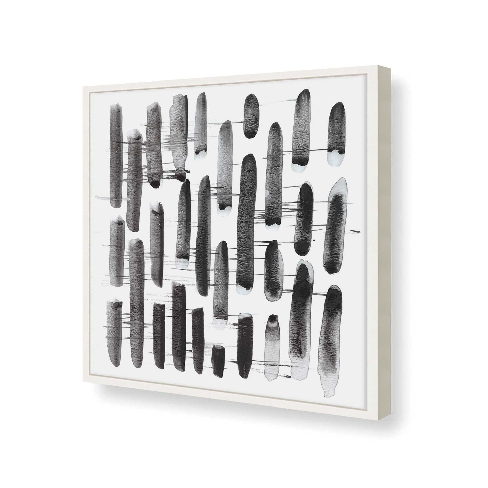 [Color:Opaque White], Picture of art in a Opaque White frame at an angle