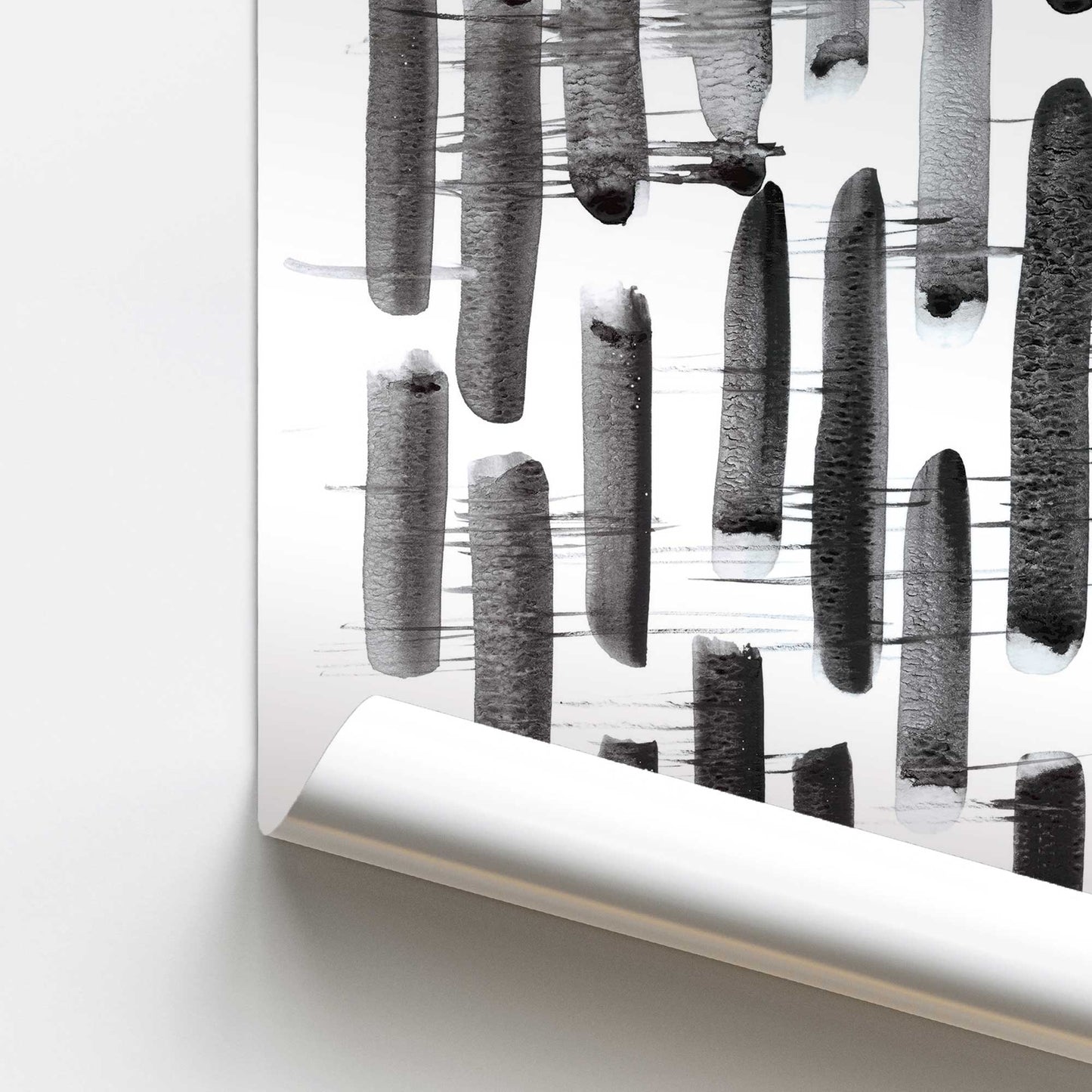 [color:Rolled Print], Picture of close up of art