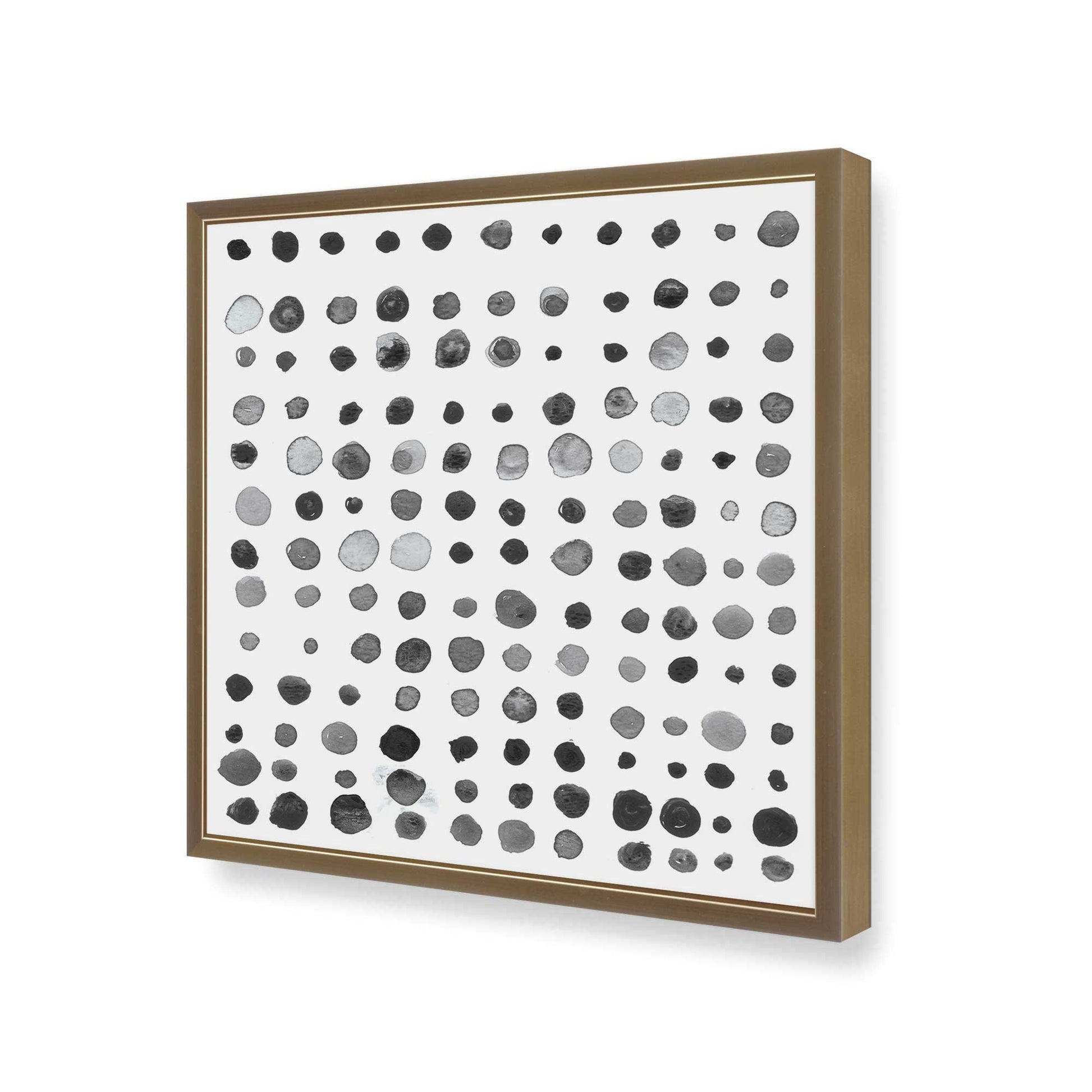 [Color:Brushed Gold], Picture of art in a Brushed Gold frame at an angle
