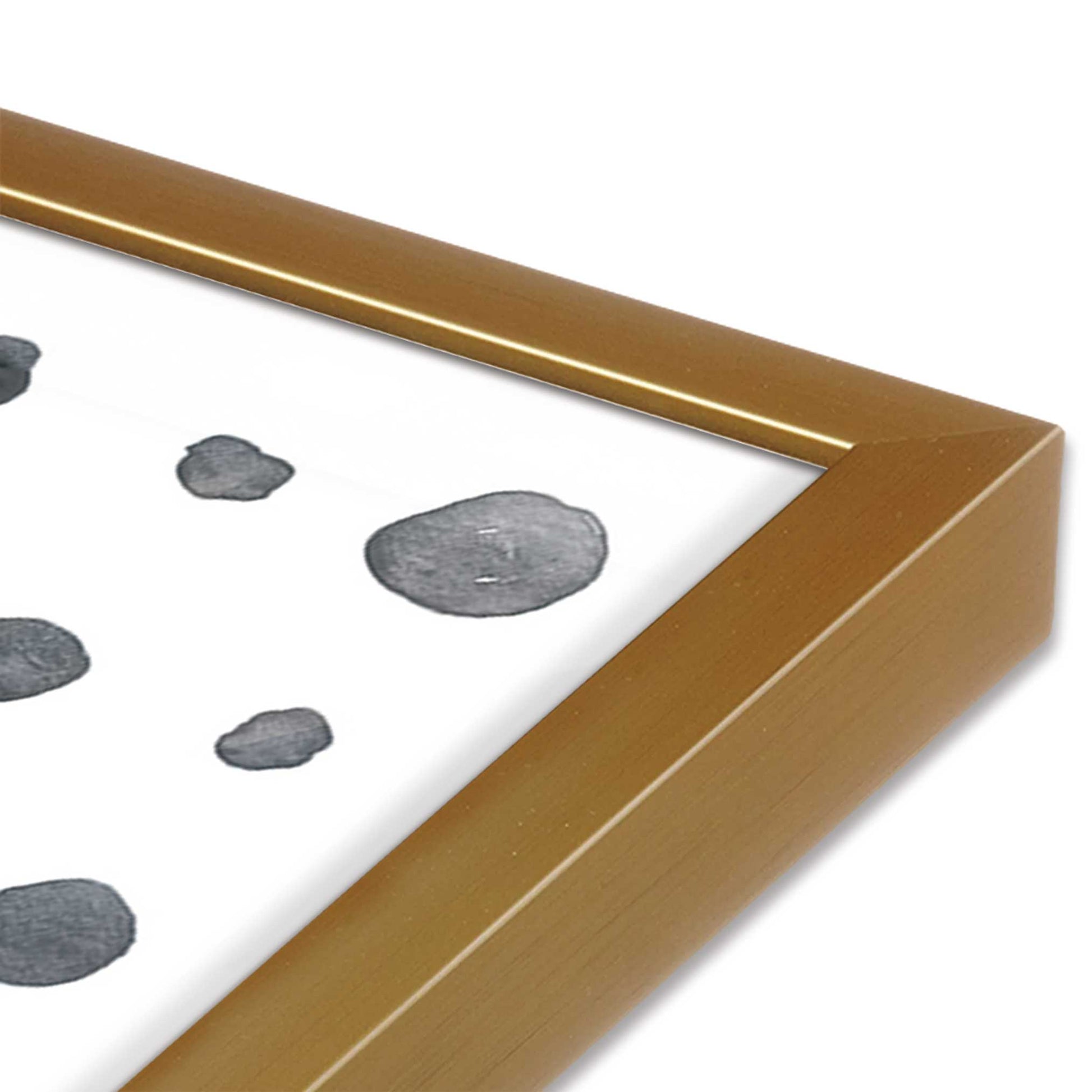 [Color:Polished Gold], Picture of art in a Polished Gold frame of the corner