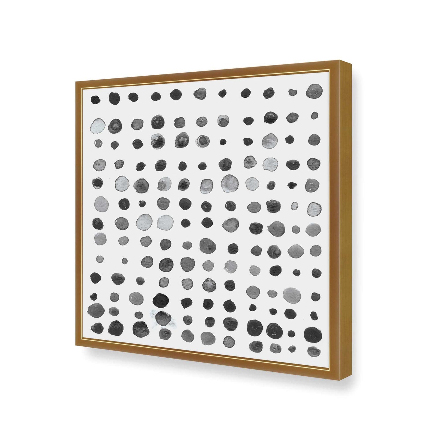 [Color:Polished Gold], Picture of art in a Polished Gold frame at an angle