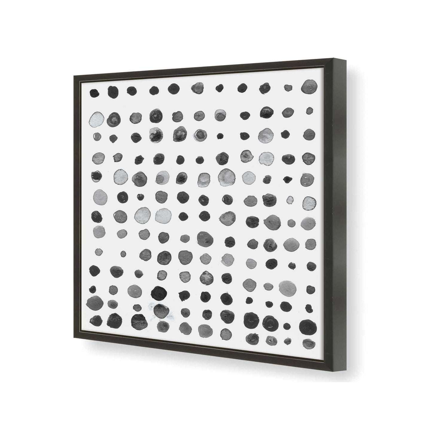 [Color:Satin Black], Picture of art in a Satin Black frame at an angle