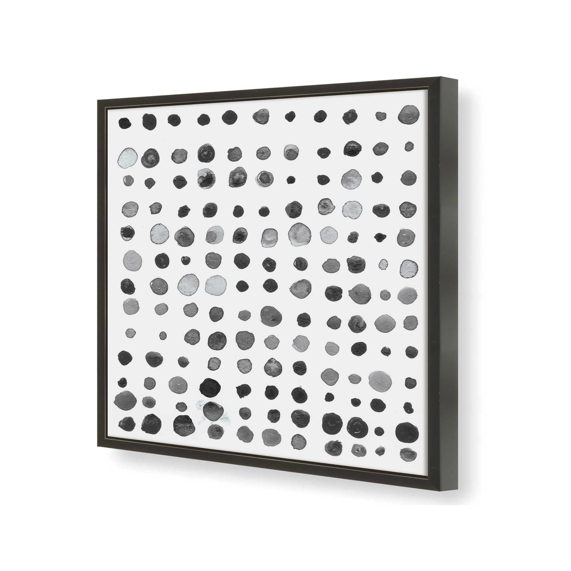 [Color:Satin Black], Picture of art in a Satin Black frame at an angle