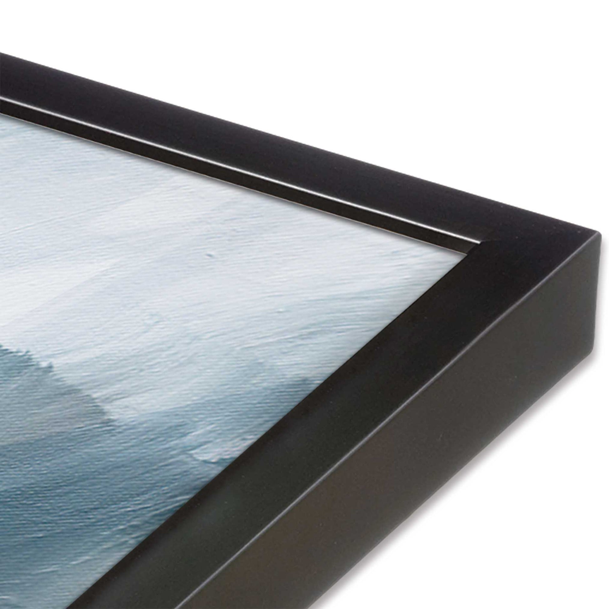 [Color:Weathered Zinc], Picture of art in a Weathered Zinc frame at an angle