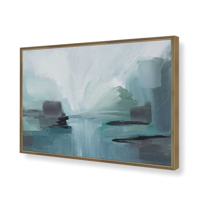 [Color:Brushed Gold], Picture of art in a Brushed Gold frame of the corner