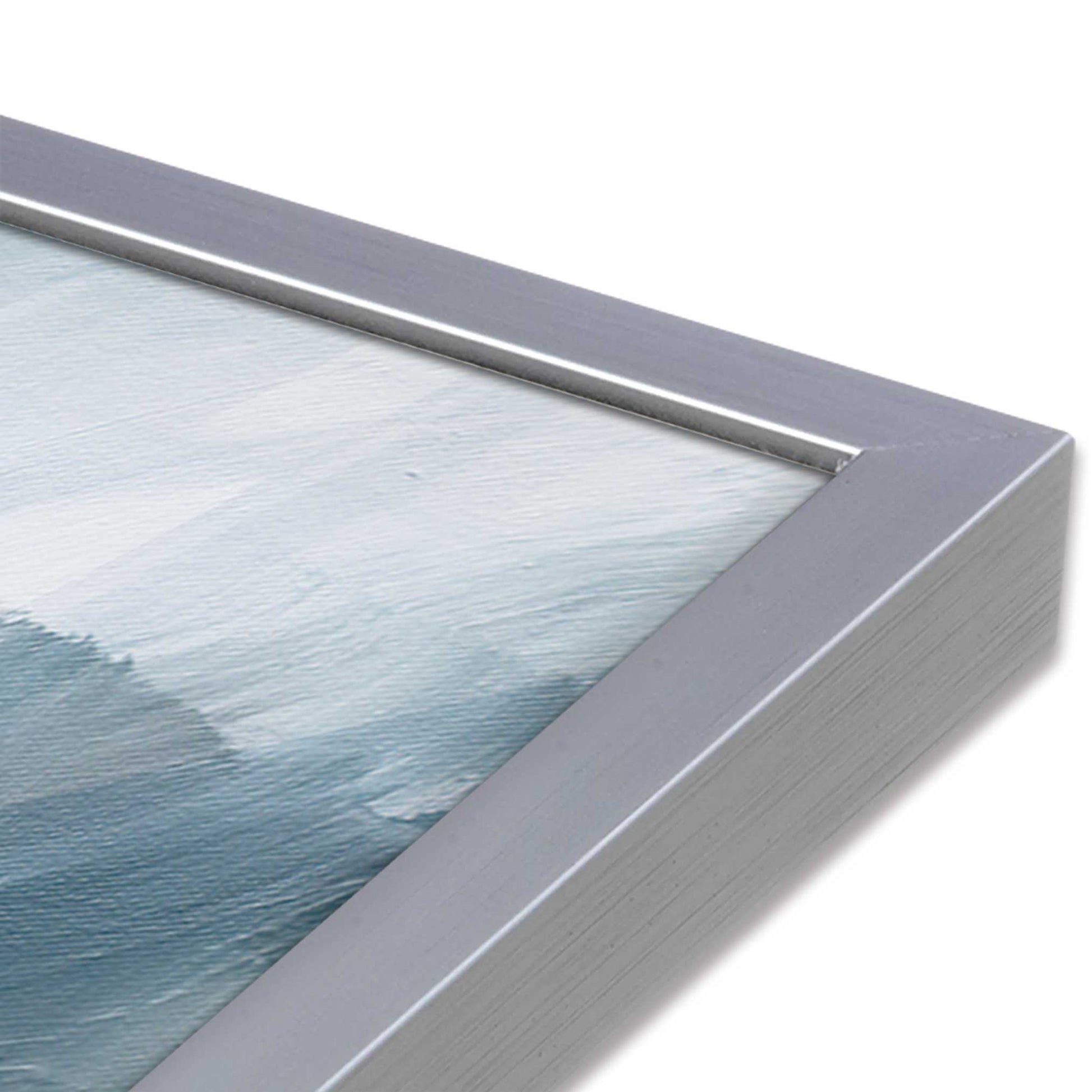 [Color:Polished Chrome], Picture of art in a Polished Chrome frame at an angle