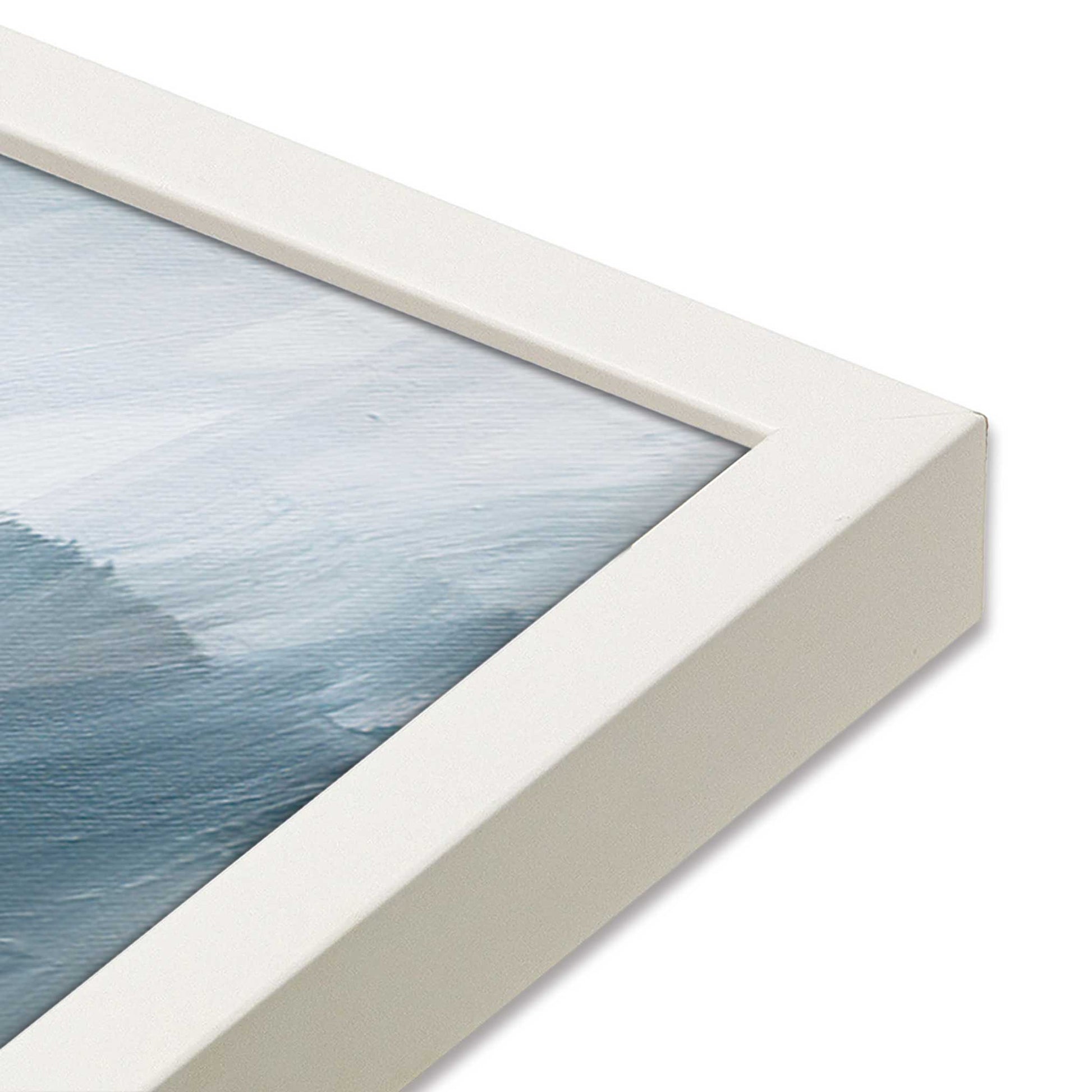 [Color:Opaque White], Picture of art in a Opaque White frame at an angle