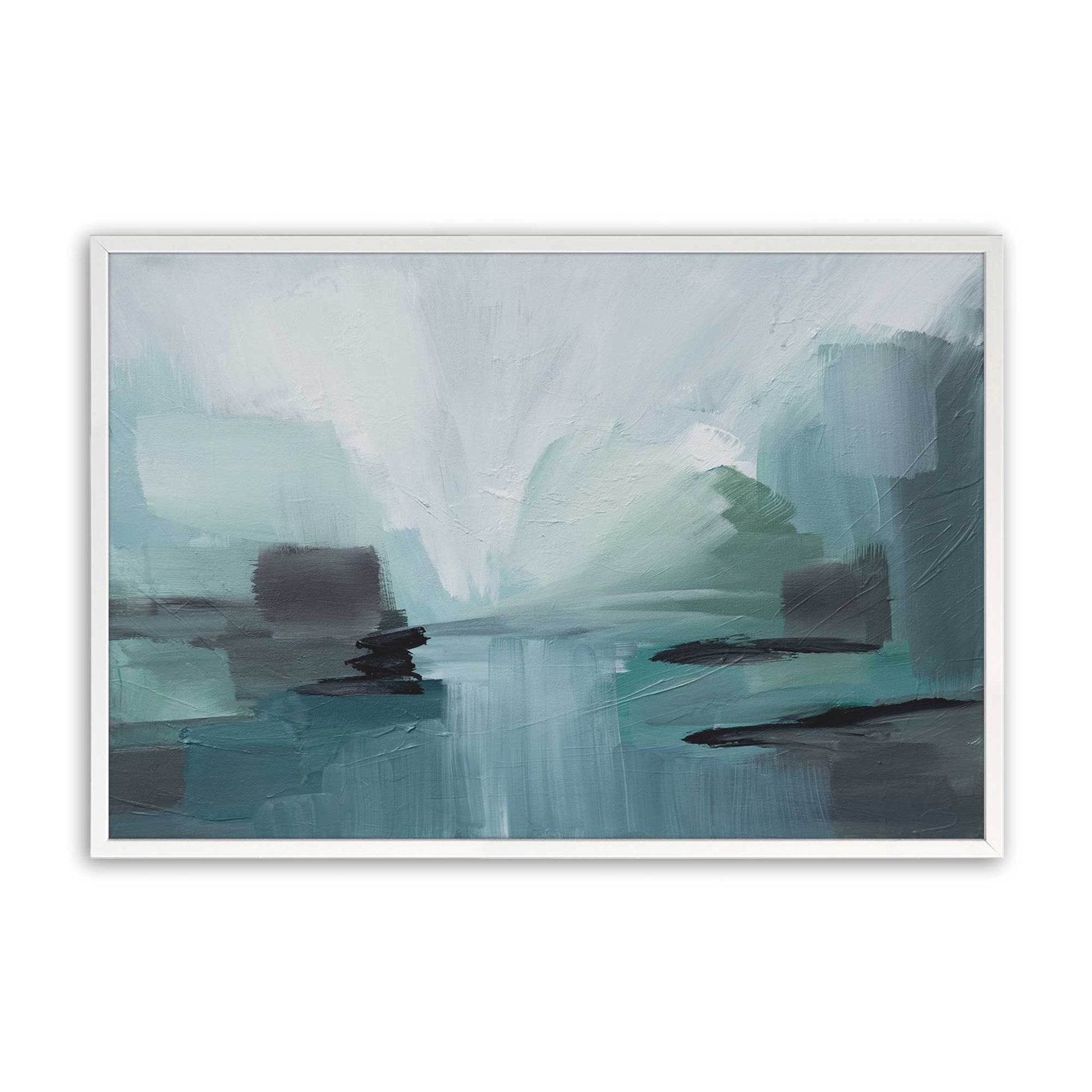 [Color:Opaque White], Picture of art in a Opaque White frame