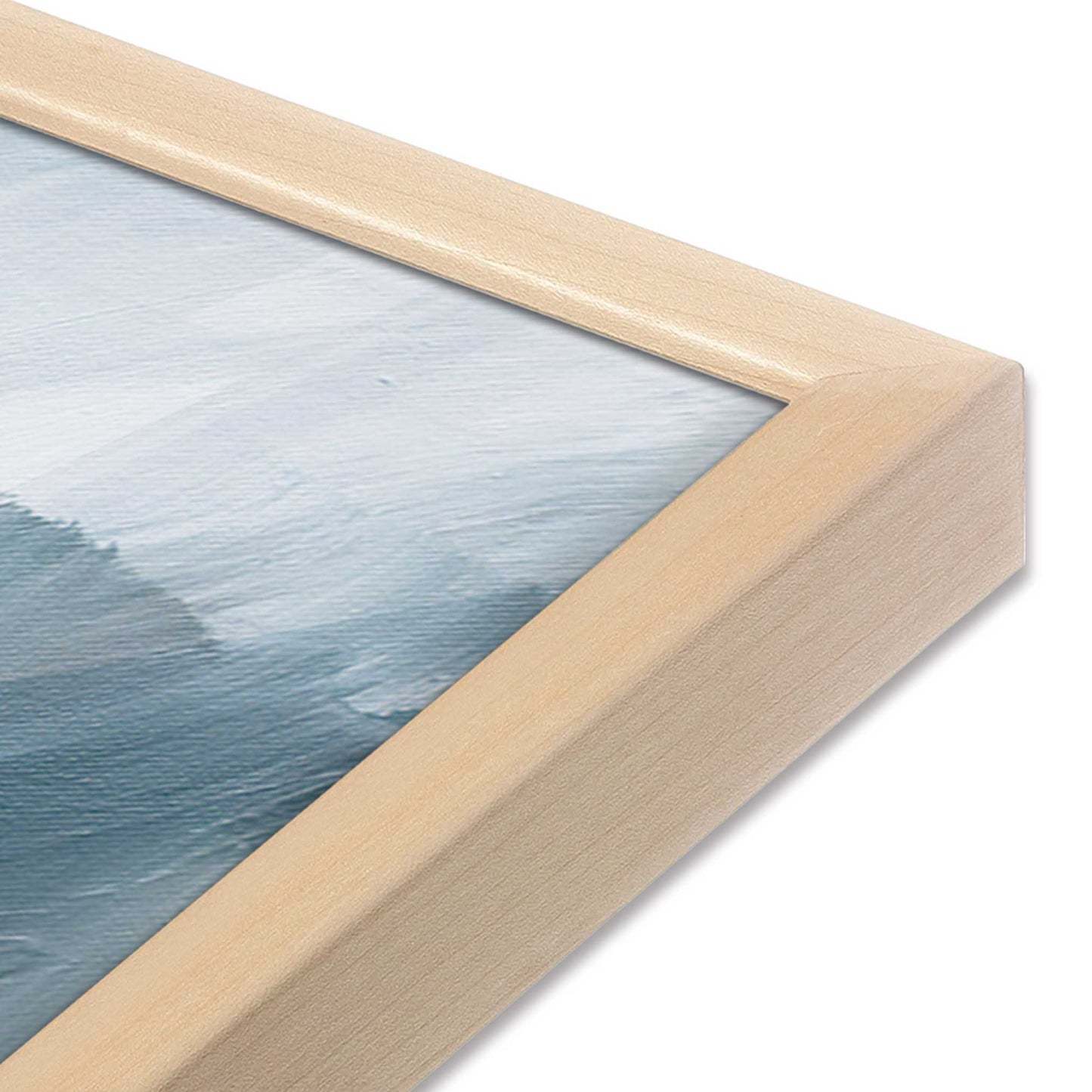 [Color:Raw Maple], Picture of art in a Raw Maple frame at an angle
