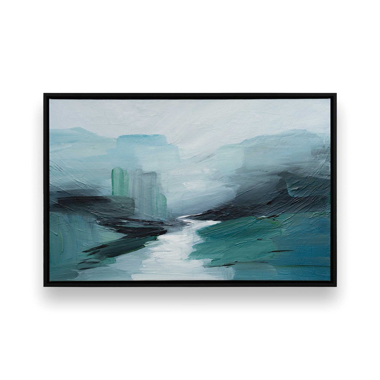 [Color:Satin Black], Picture of art in a Satin Black frame