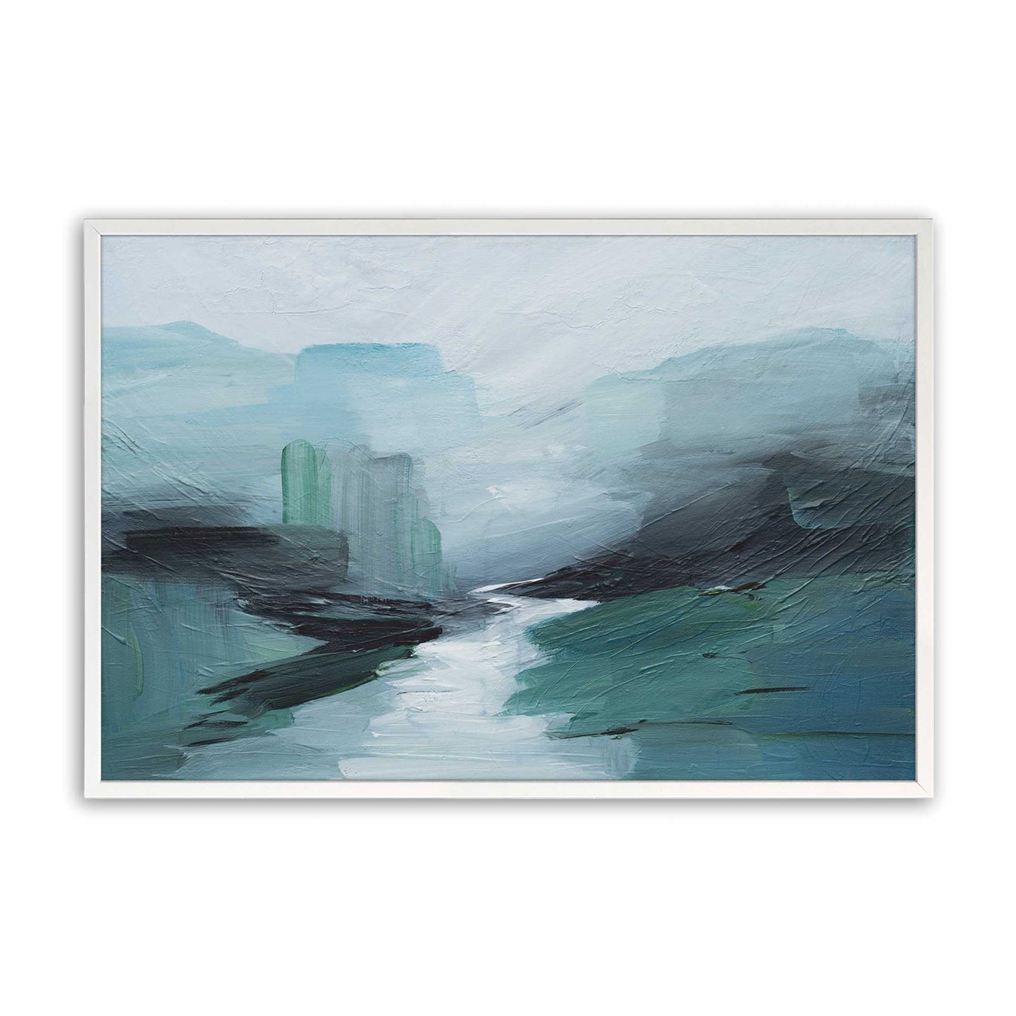 [Color:Opaque White], Picture of art in a Opaque White frame