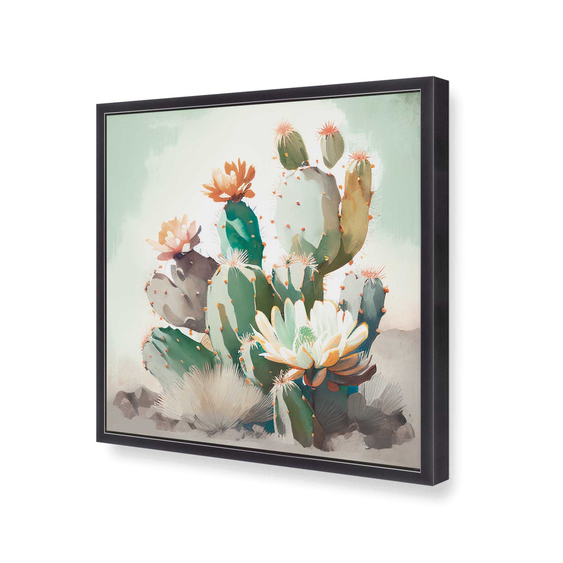 [Color:Weathered Zinc], Picture of art in a Weathered Zinc frame at an angle