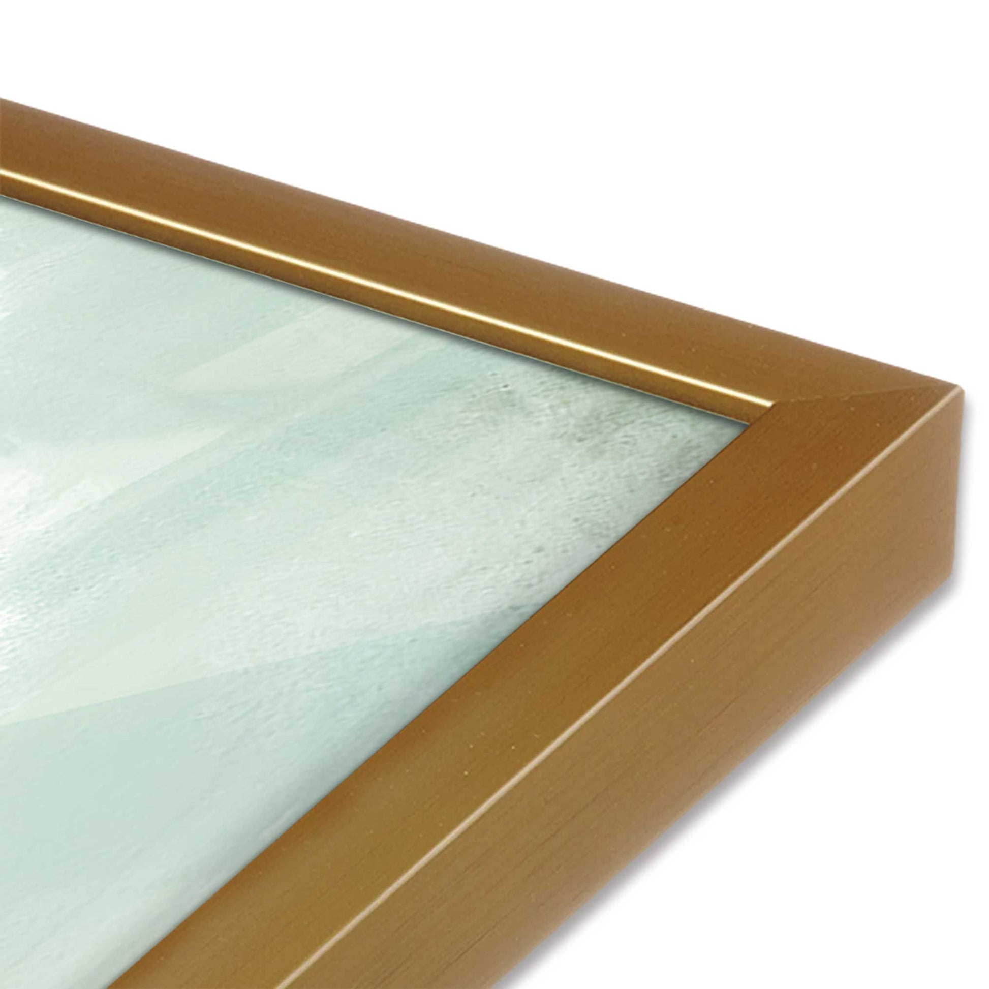 [Color:Polished Gold], Picture of art in a Polished Gold frame of the corner