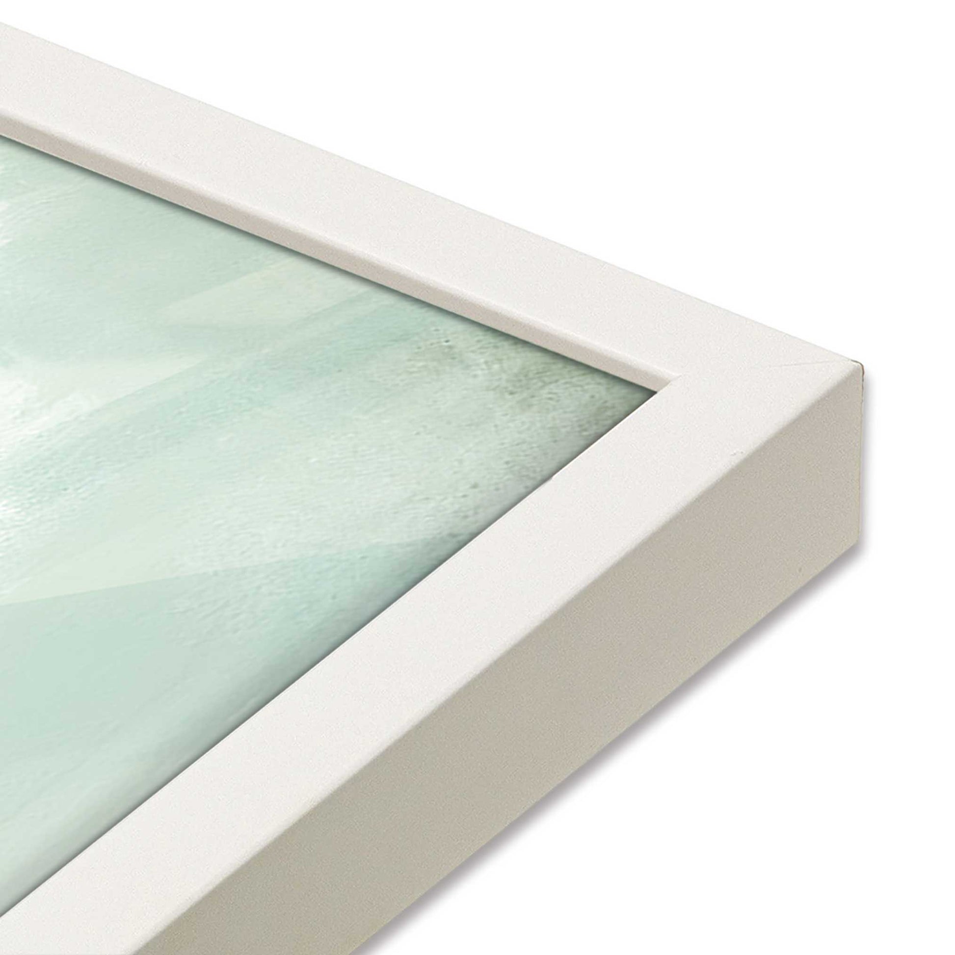 [Color:Opaque White], Picture of art in a Opaque White frame of the corner