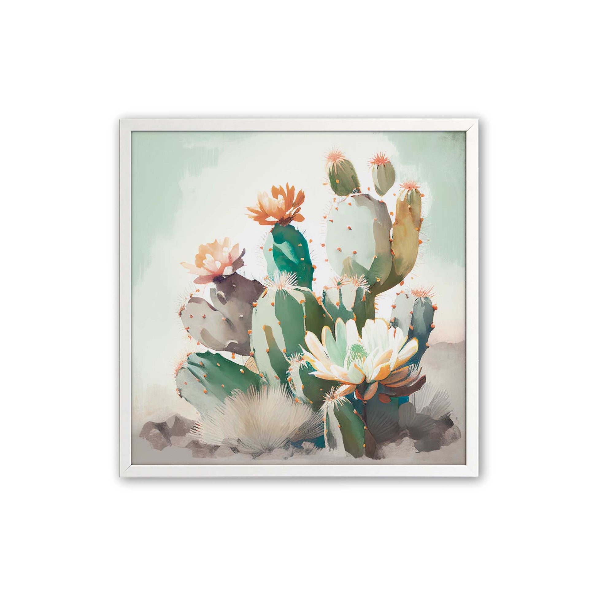 [Color:Opaque White], Picture of art in a Opaque White frame