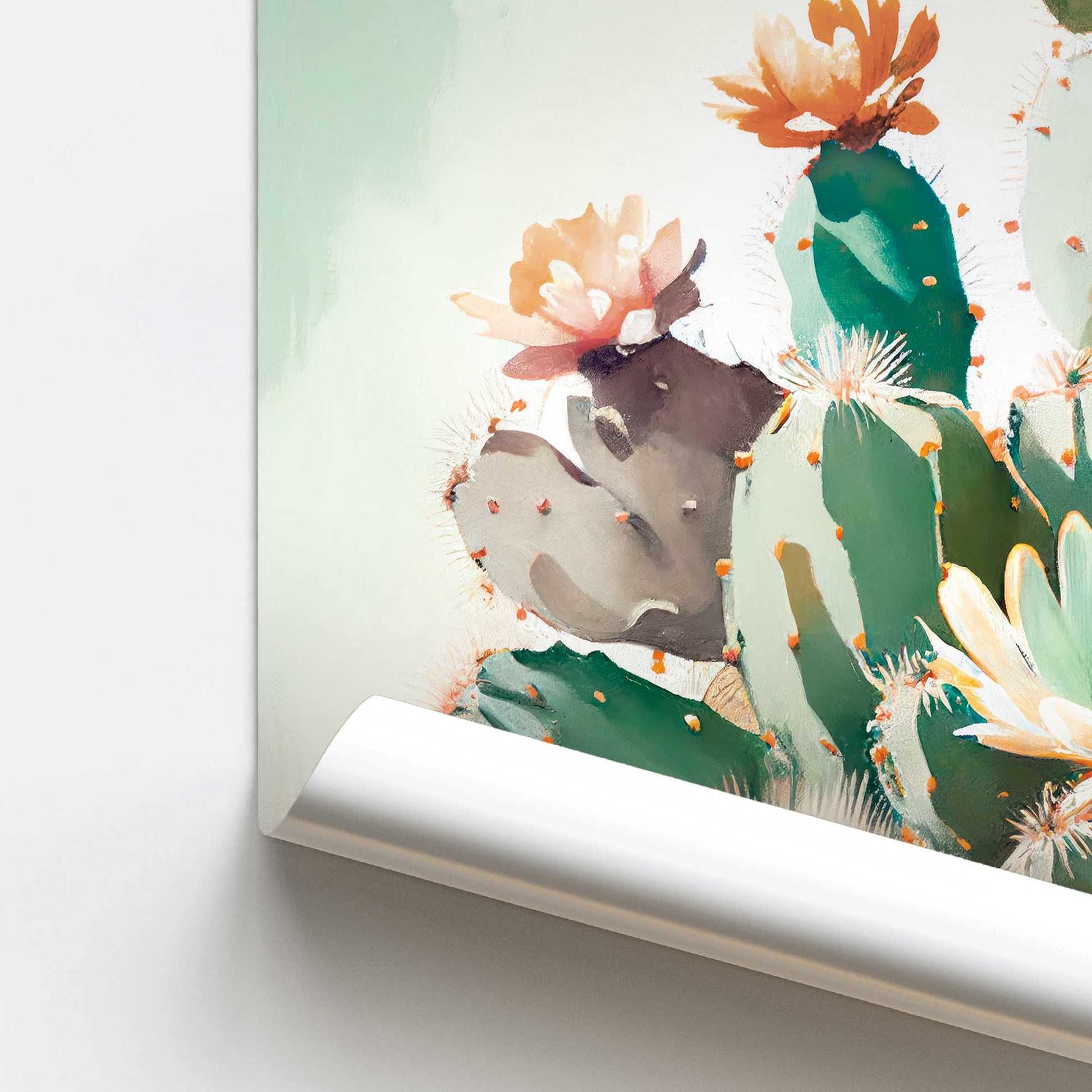 [color:Rolled Print], Picture of close up of art