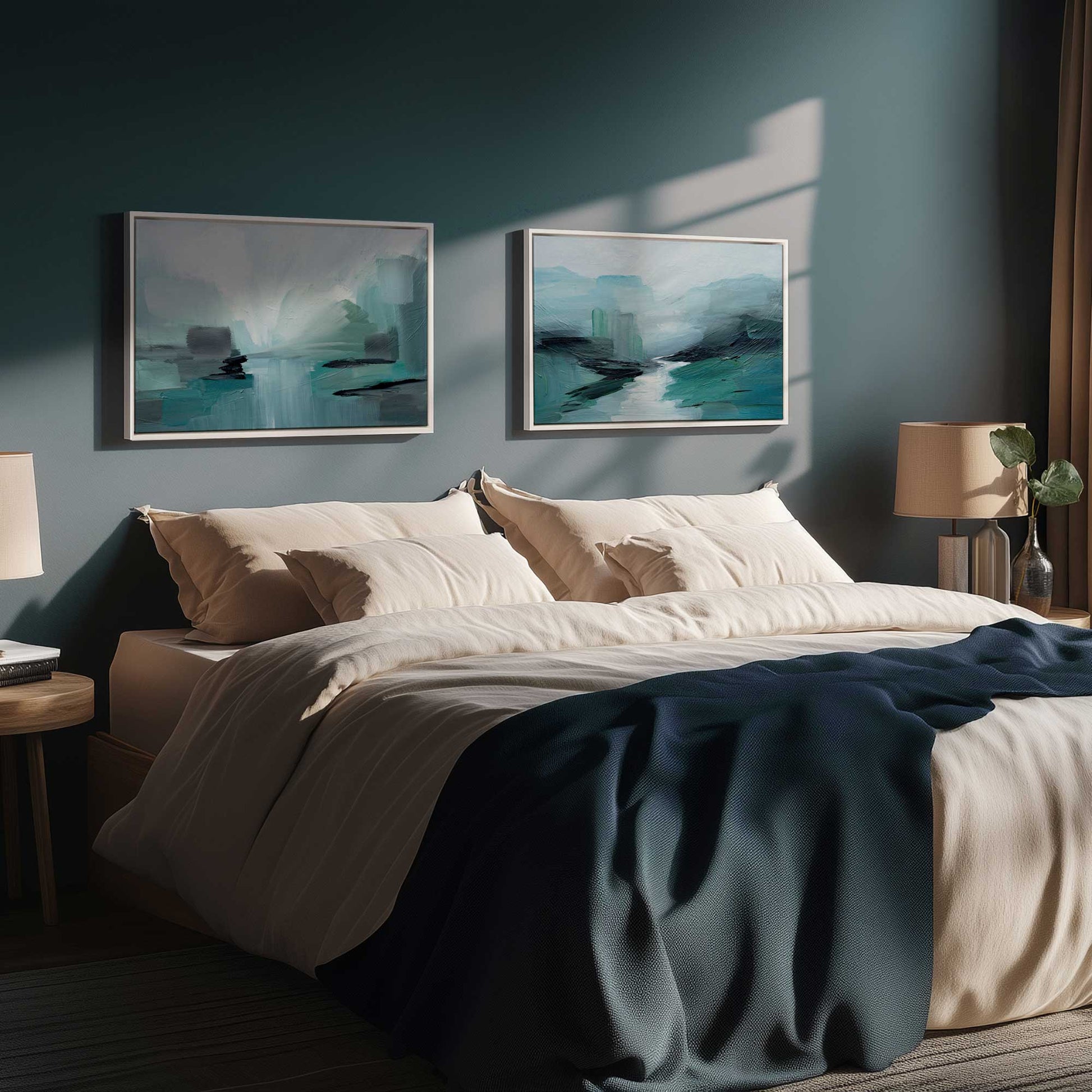 [Color:Opaque White], Picture of art in a White frame