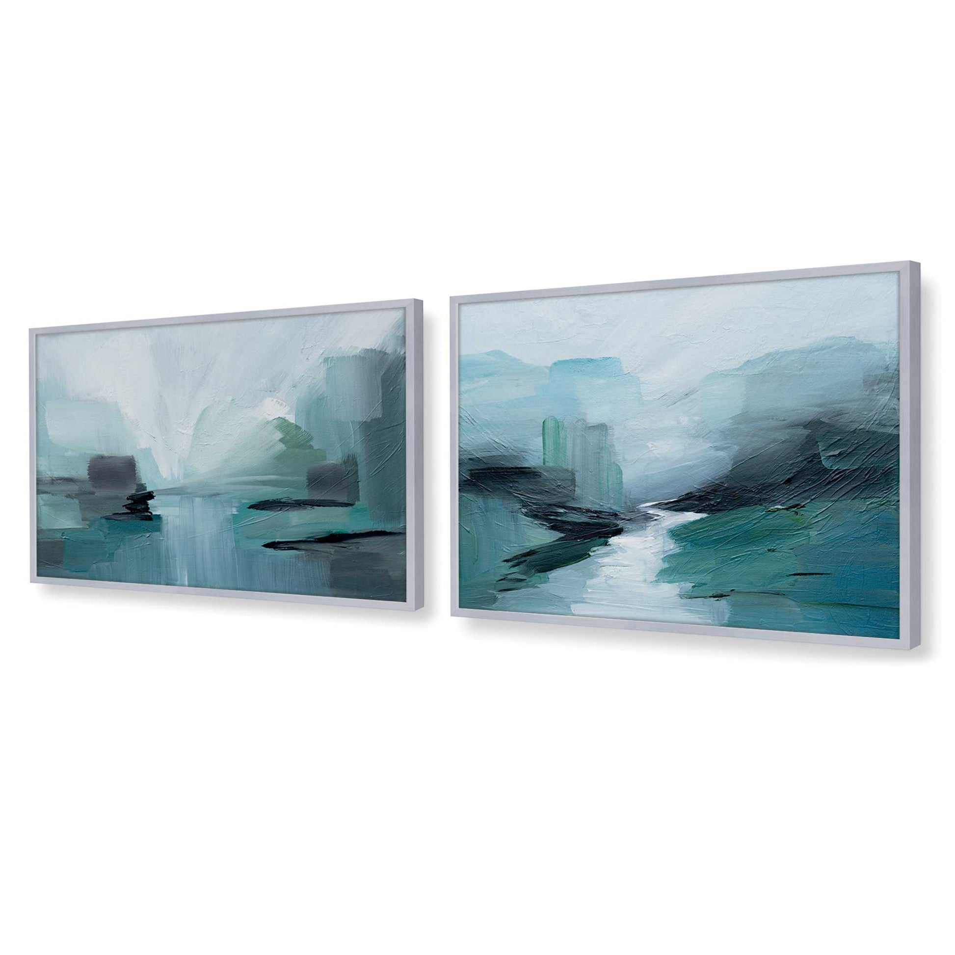 [Color:Polished Chrome], Picture of art in a Polished Chrome frame at an angle