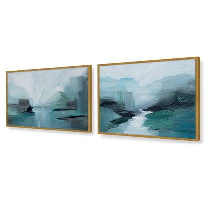 [Color:Polished Gold], Picture of art in a Polished Gold frame at an angle