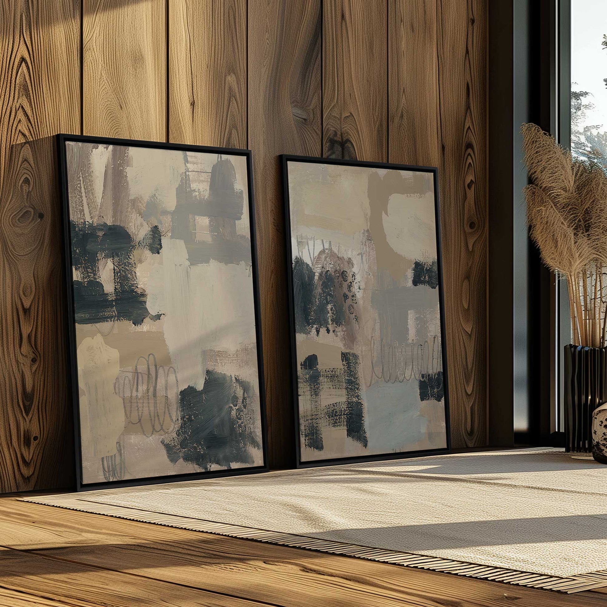 [Color:Satin Black], Picture of art in a Satin Black frame