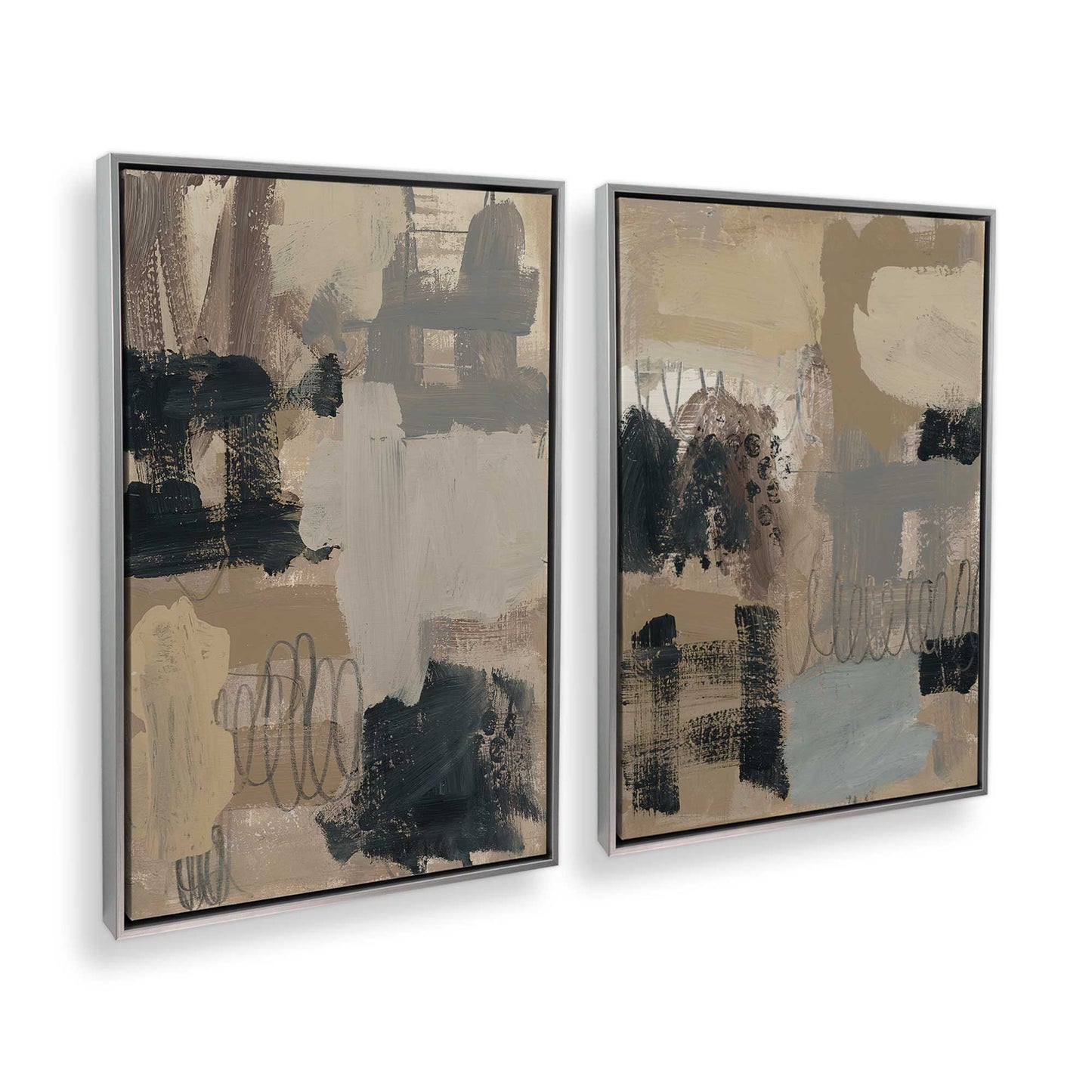 [Color:Polished Chrome], Picture of art in a Polished Chrome frame at an angle