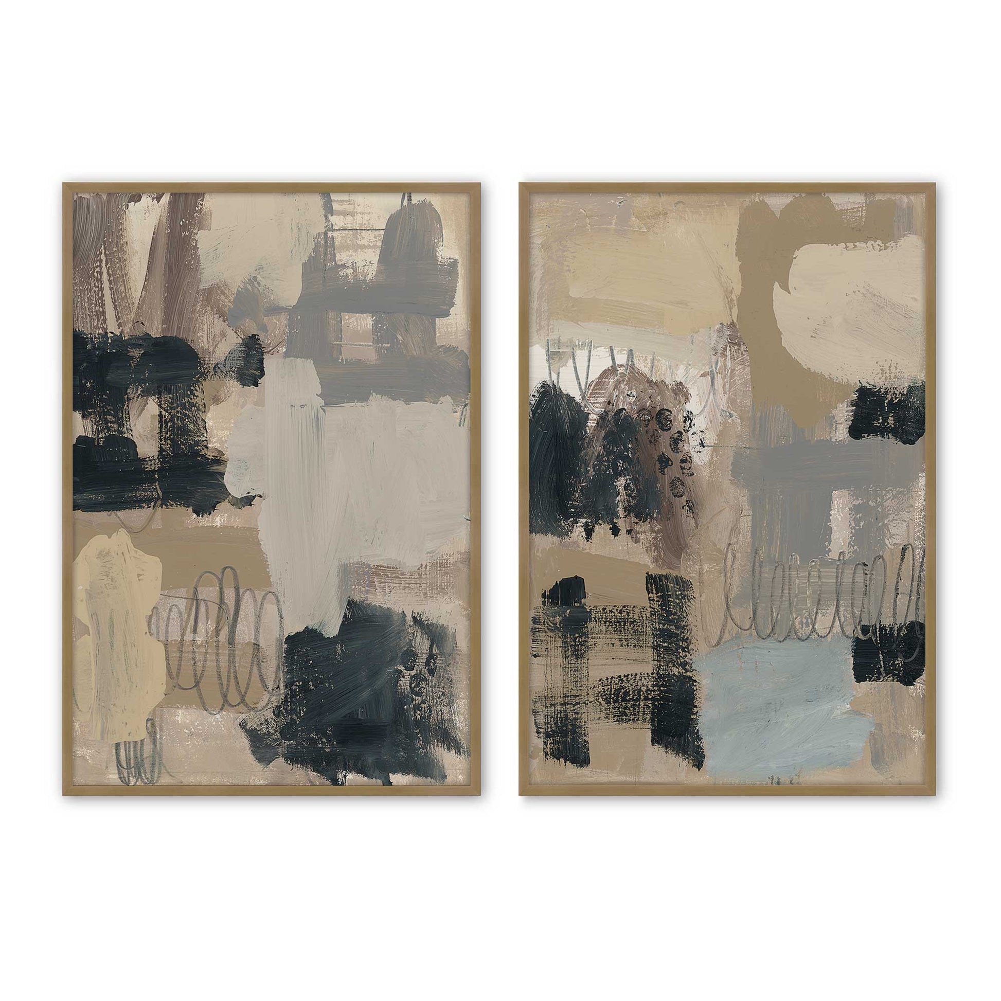 [Color:Brushed Gold], Picture of art in a Brushed Gold frame