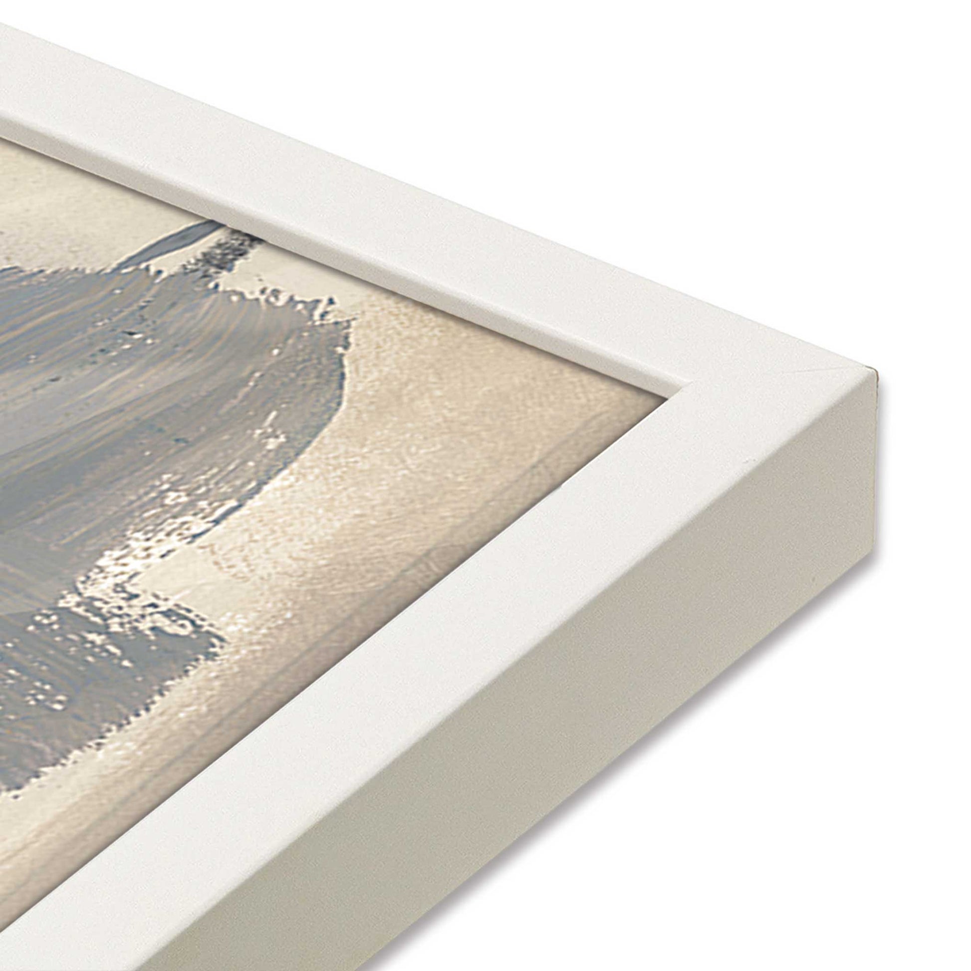 [Color:Opaque White], Picture of art in a Opaque White frame of the corner