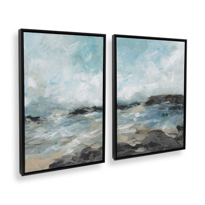 [Color:Satin Black], Picture of art in a Satin Black frame at an angle