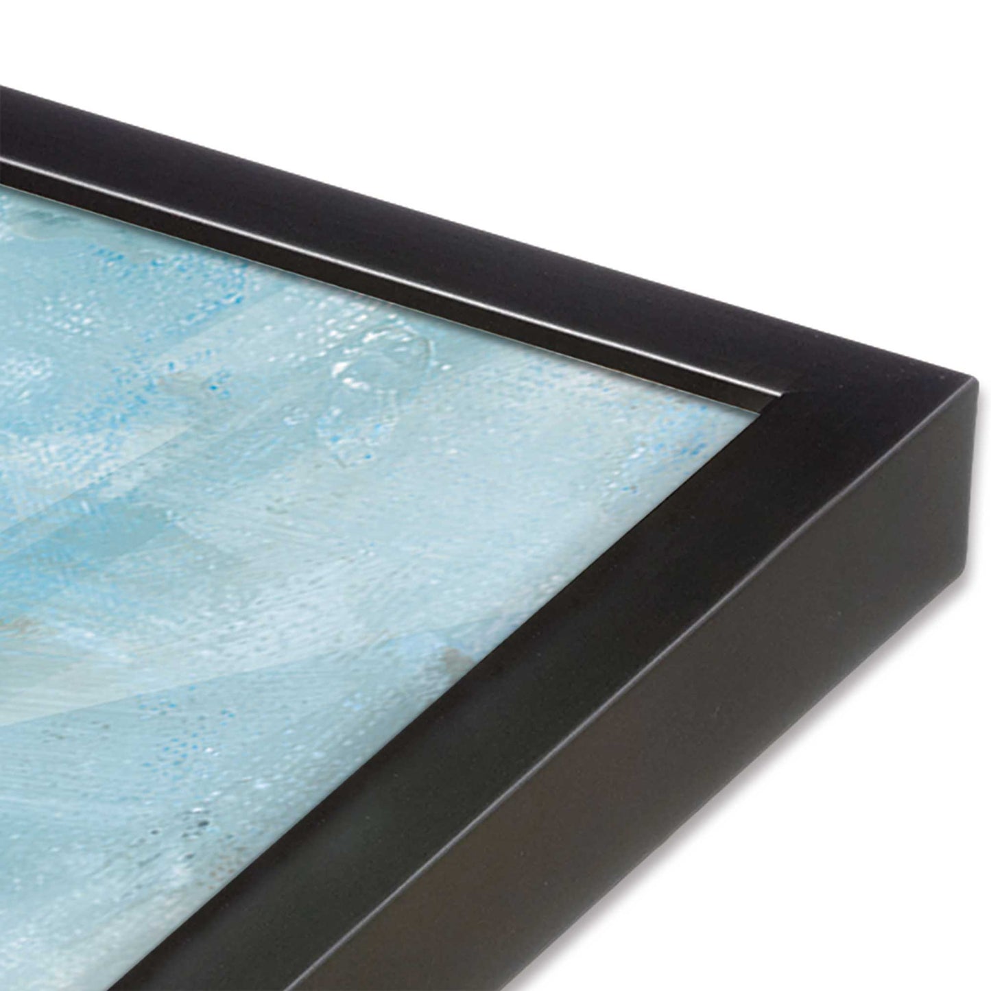 [Color:Weathered Zinc], Picture of art in a Weathered Zinc frame of the corner