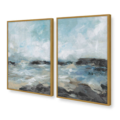 [Color:Polished Gold], Picture of art in a Polished Gold frame at an angle