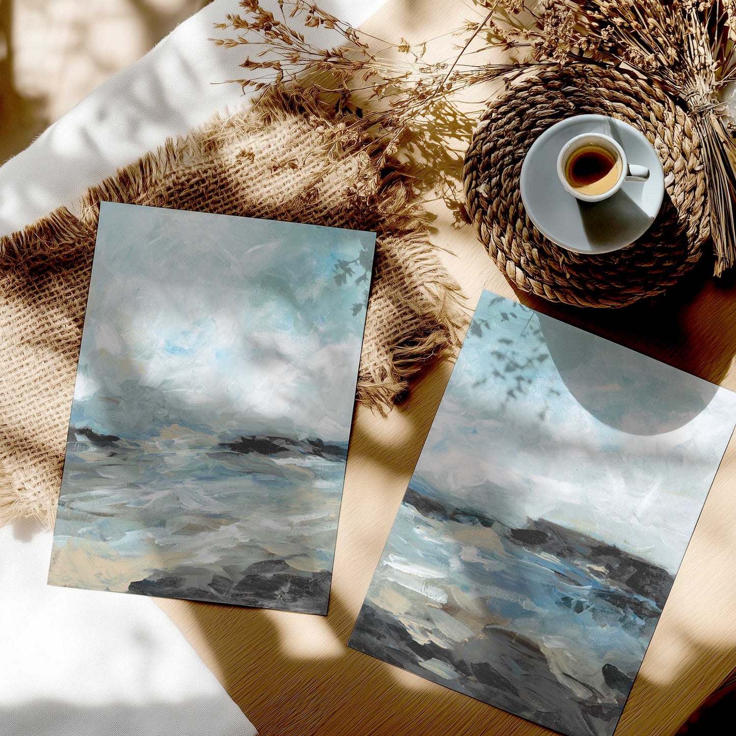 [color:Rolled Print], Picture in a room