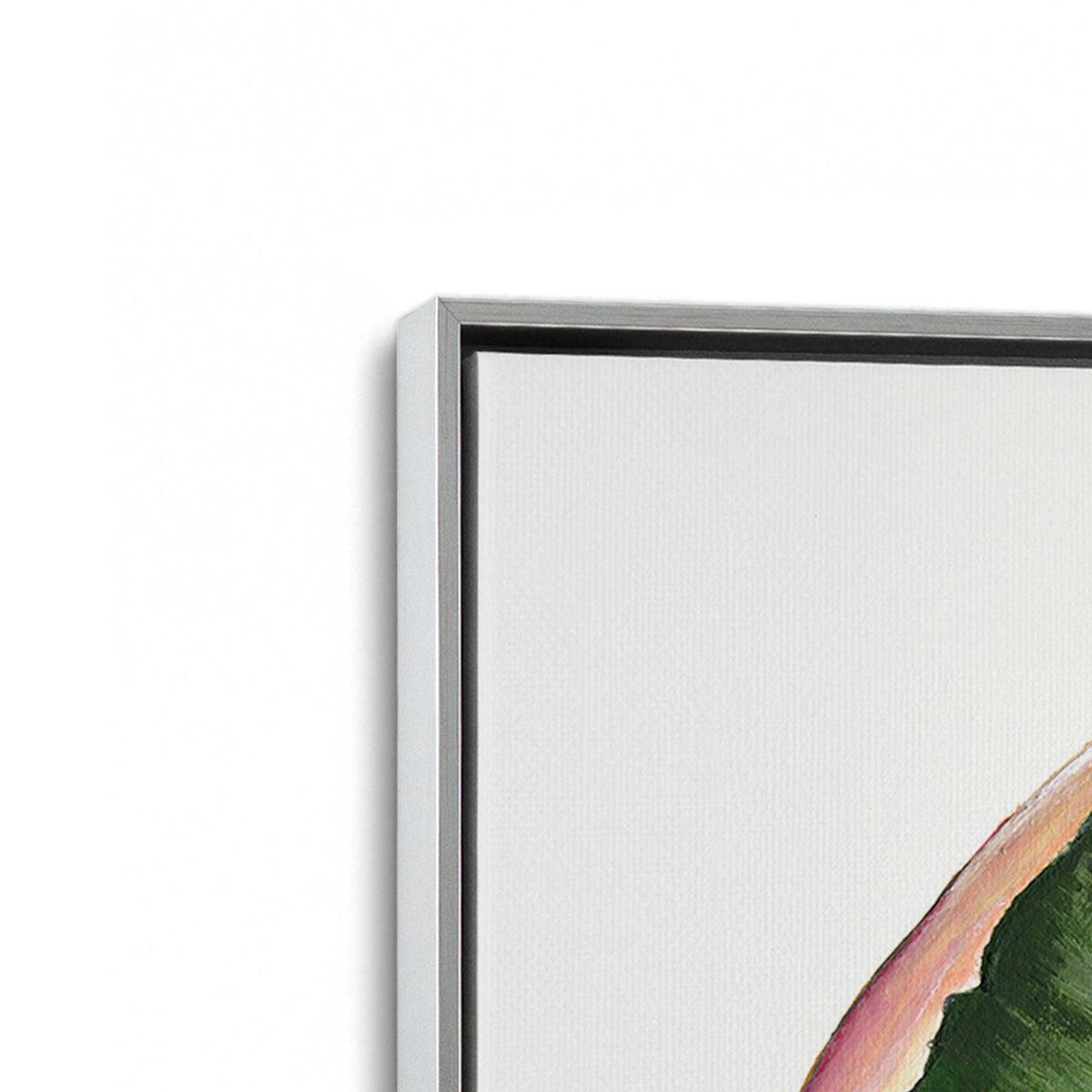 [Color:Polished Chrome], Picture of art in a Polished Chrome frame at an angle