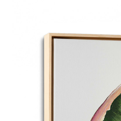[Color:American Maple], Picture of art in a American Maple frame at an angle