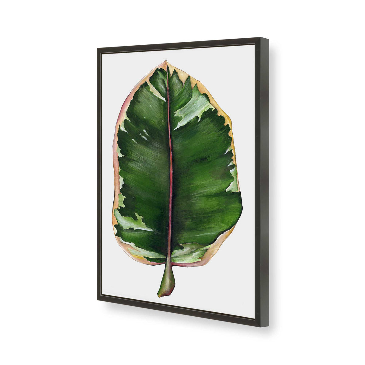 [Color:Satin Black], Picture of art in a Satin Black frame of the corner