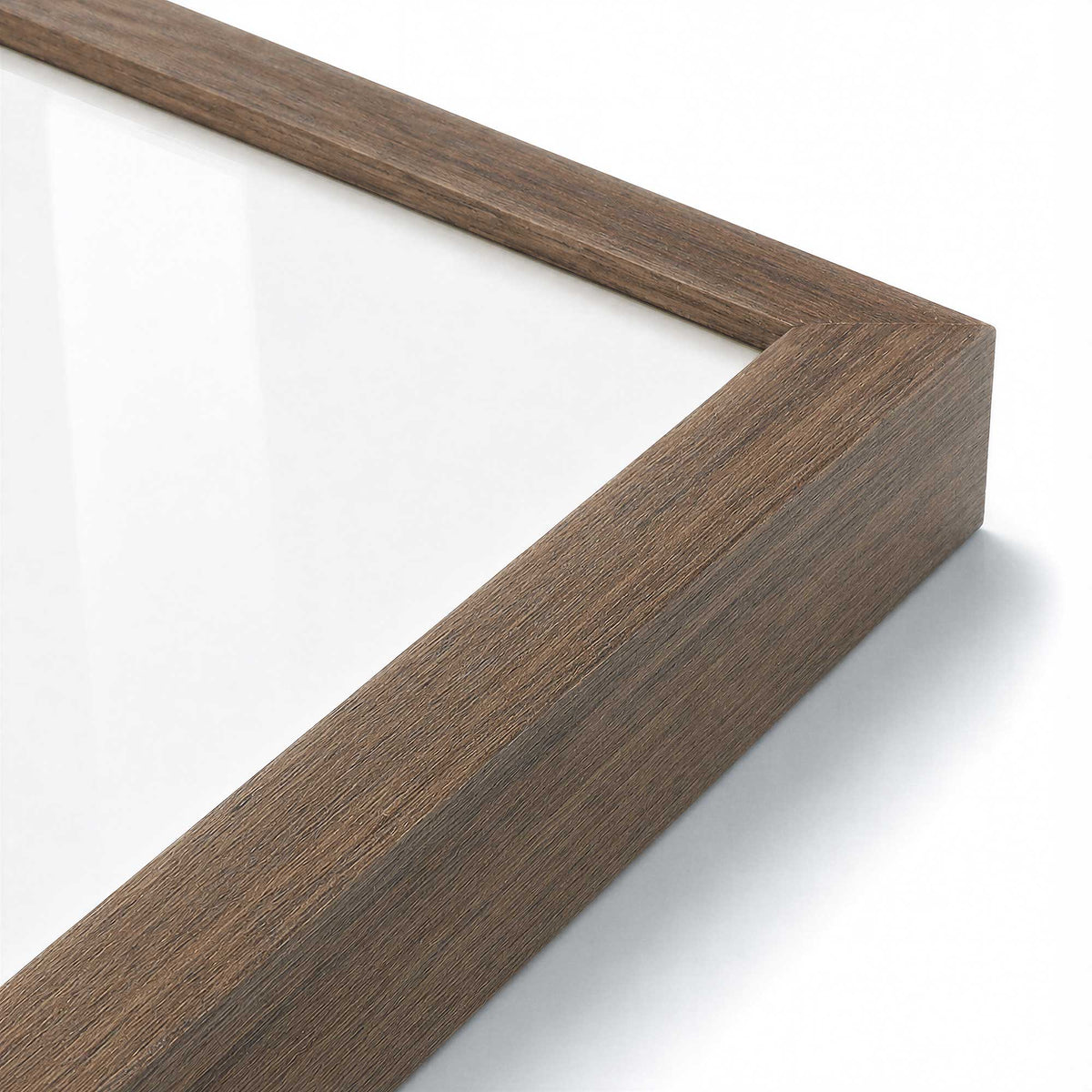 [Color:Walnut], Picture of art in a Walnut frame at an angle